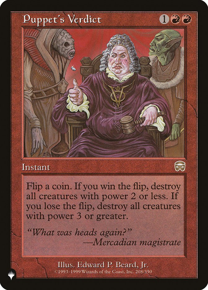 Puppet's Verdict [The List] Magic: The Gathering