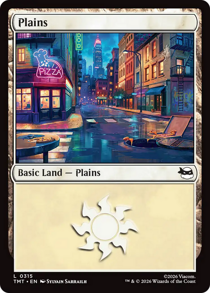 Plains (0315) [Teenage Mutant Ninja Turtles] Magic: The Gathering