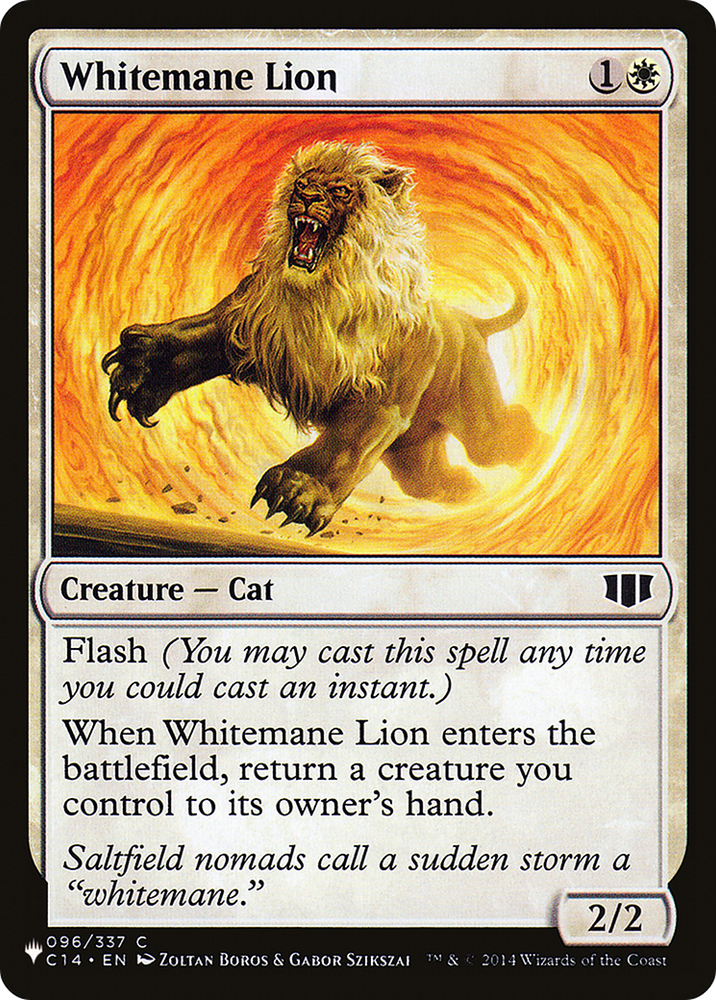 Whitemane Lion (PLC) [The List] Magic: The Gathering