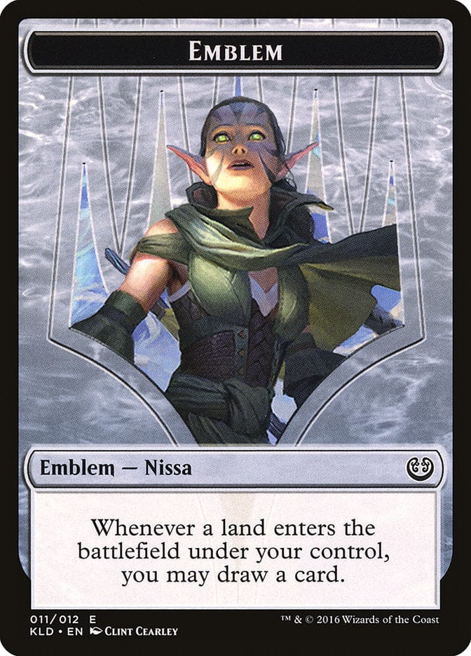 Nissa, Vital Force Emblem [Kaladesh Tokens] Magic: The Gathering