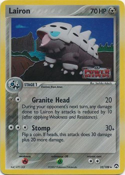 Lairon (32/108) (Stamped) [EX: Power Keepers] Pokémon