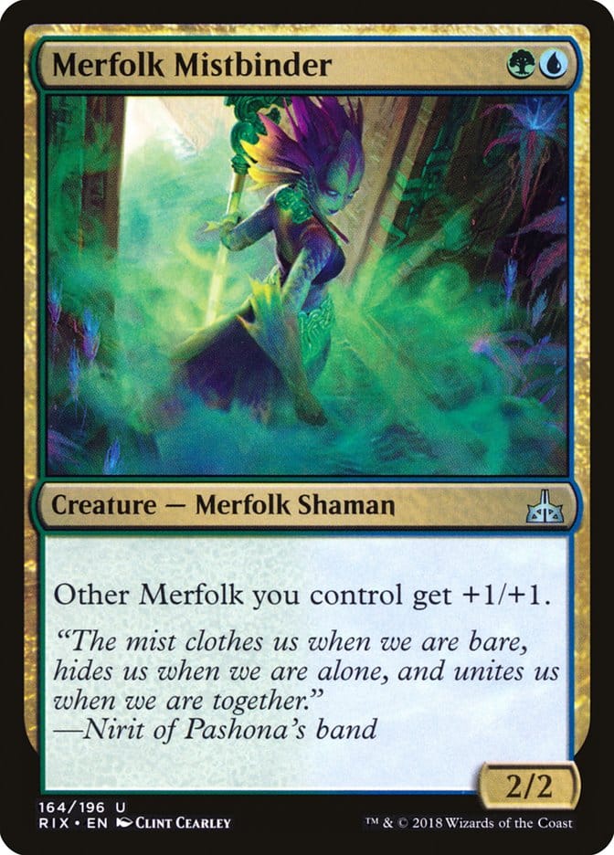 Merfolk Mistbinder [Rivals of Ixalan] Magic: The Gathering