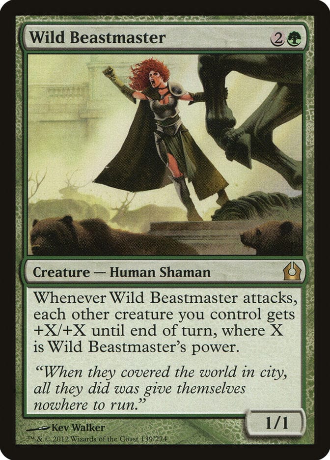 Wild Beastmaster [Return to Ravnica] Magic: The Gathering