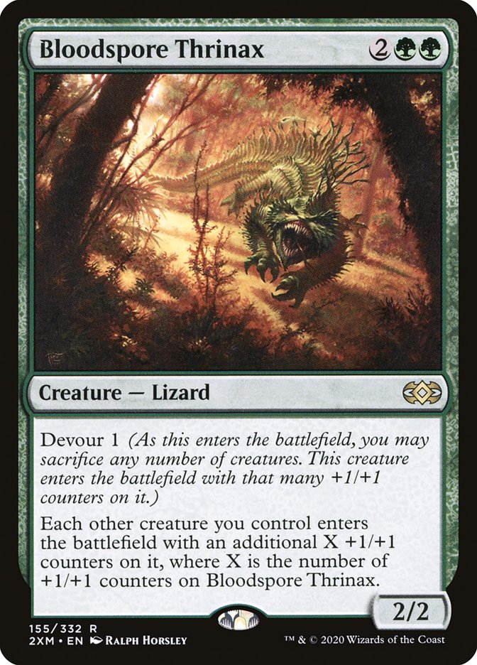 Bloodspore Thrinax [Double Masters] Magic: The Gathering