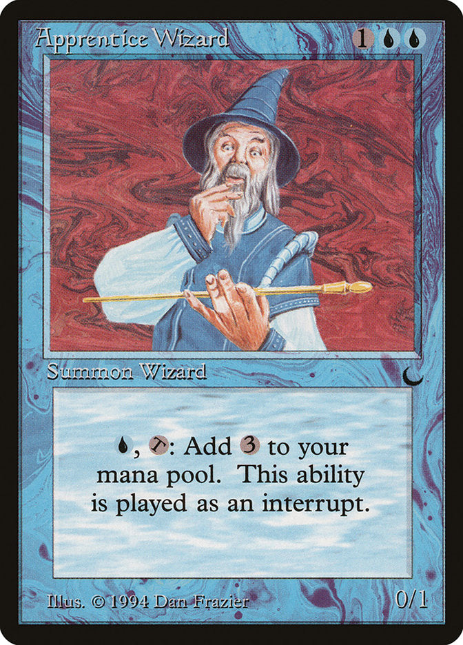 Apprentice Wizard [The Dark] Magic: The Gathering