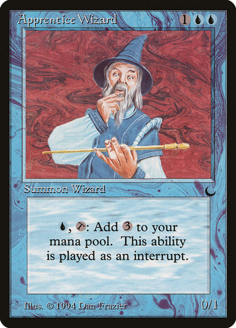 Apprentice Wizard [The Dark] Magic: The Gathering