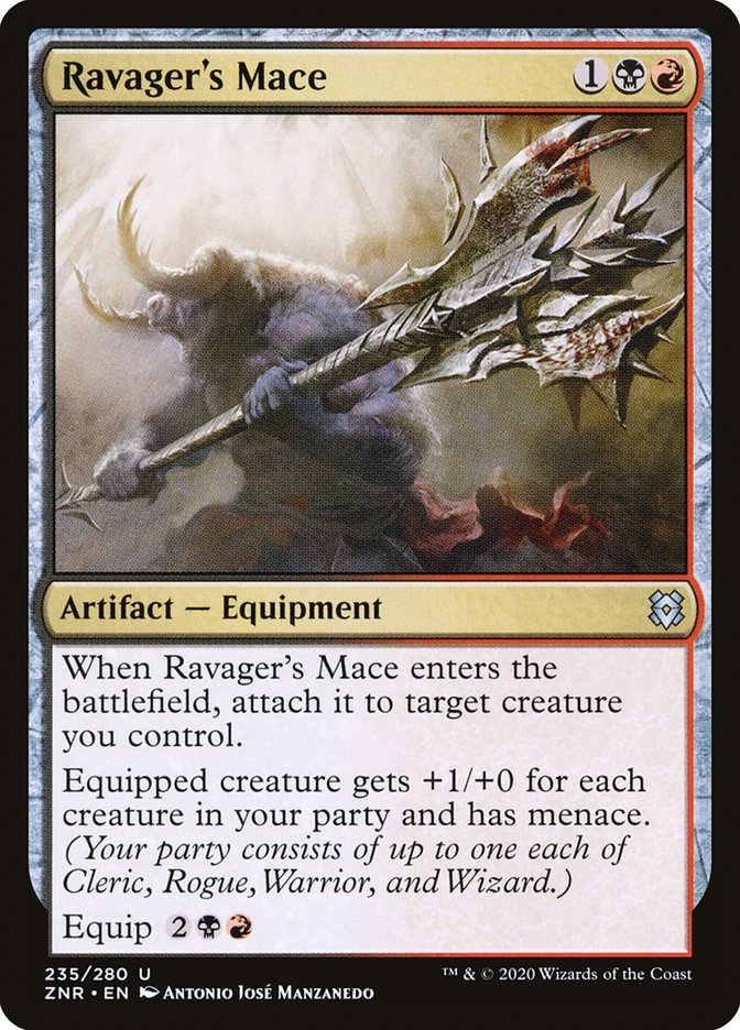 Ravager's Mace [Zendikar Rising] Magic: The Gathering