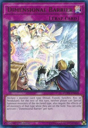 Dimensional Barrier [DUDE-EN048] Ultra Rare - Yugioh Cards For Your TCG Needs