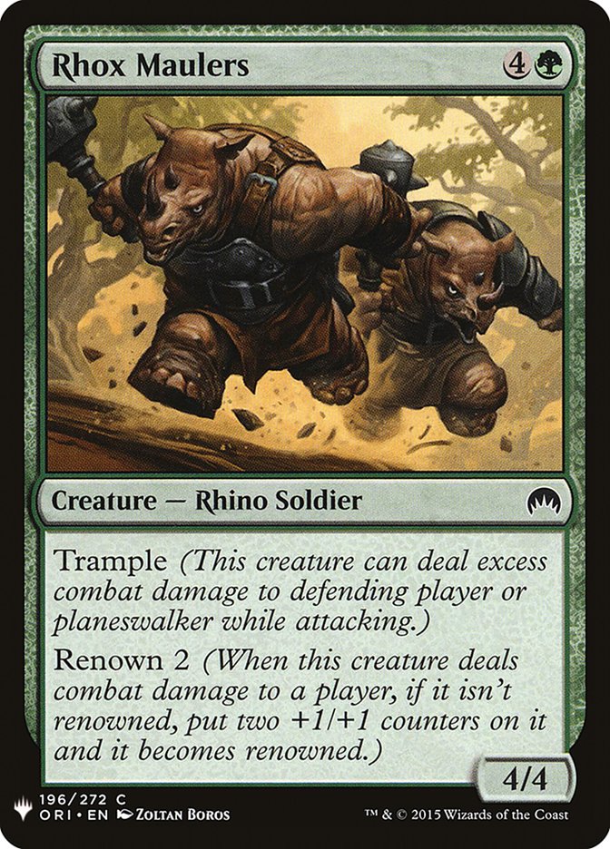 Rhox Maulers [Mystery Booster] Magic: The Gathering