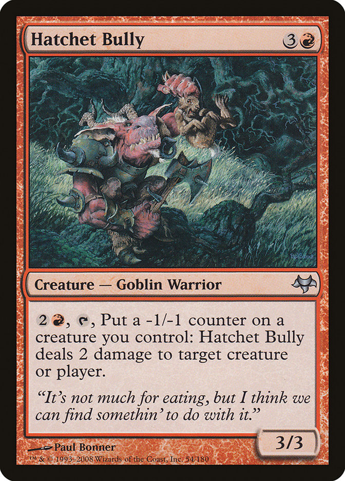 Hatchet Bully [Eventide] Magic: The Gathering