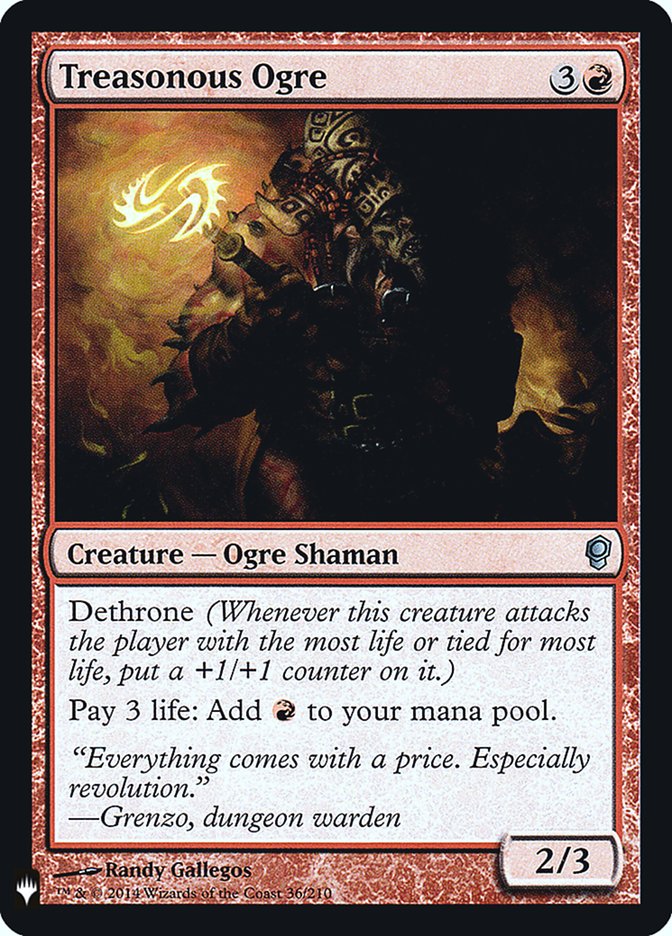 Treasonous Ogre [Mystery Booster] Magic: The Gathering