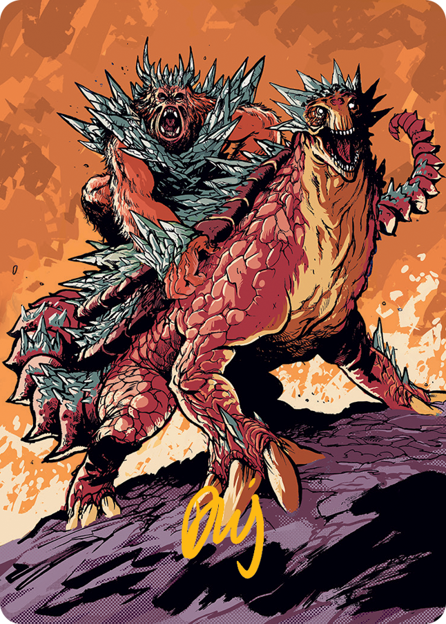 Kogla and Yidaro Art Card (Gold-Stamped Signature) [March of the Machine Art Series] Magic: The Gathering