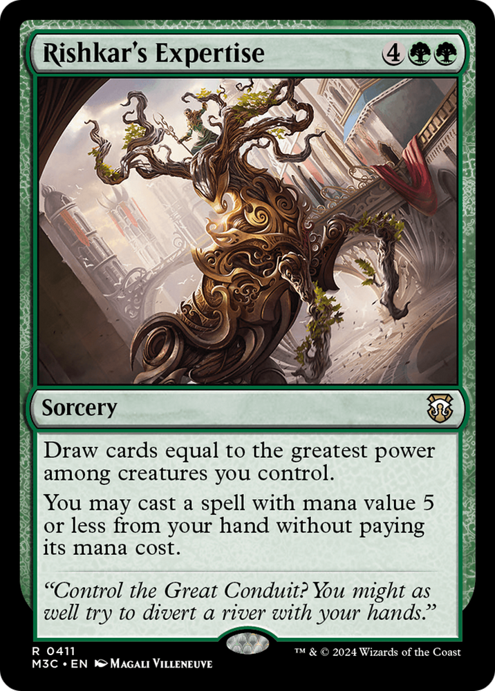 Rishkar's Expertise (Ripple Foil) [Modern Horizons 3 Commander] Magic: The Gathering