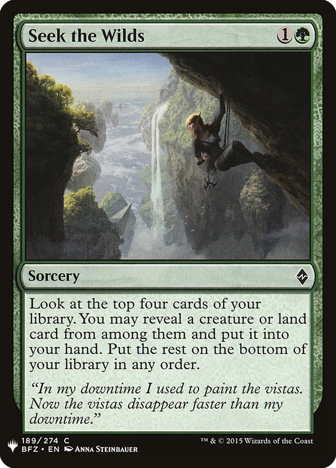 Seek the Wilds [Mystery Booster] Magic: The Gathering