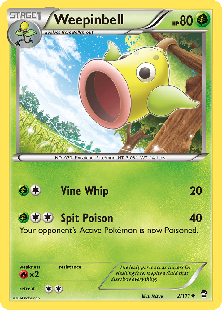 Weepinbell (2/111) [XY: Furious Fists] Pokémon