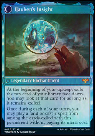 Jacob Hauken, Inspector // Hauken's Insight [Innistrad: Crimson Vow Prerelease Promos] Magic: The Gathering