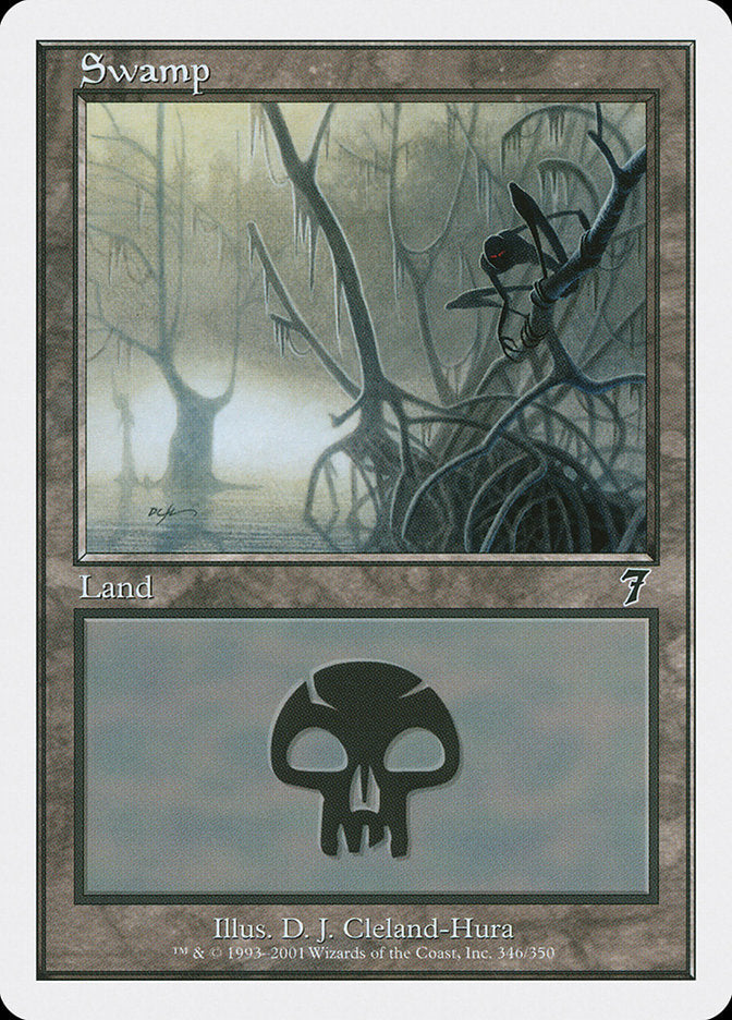 Swamp (346) [Seventh Edition] Magic: The Gathering