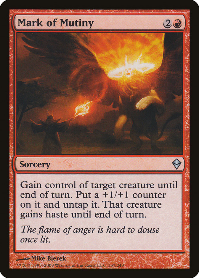 Mark of Mutiny [Zendikar] Magic: The Gathering