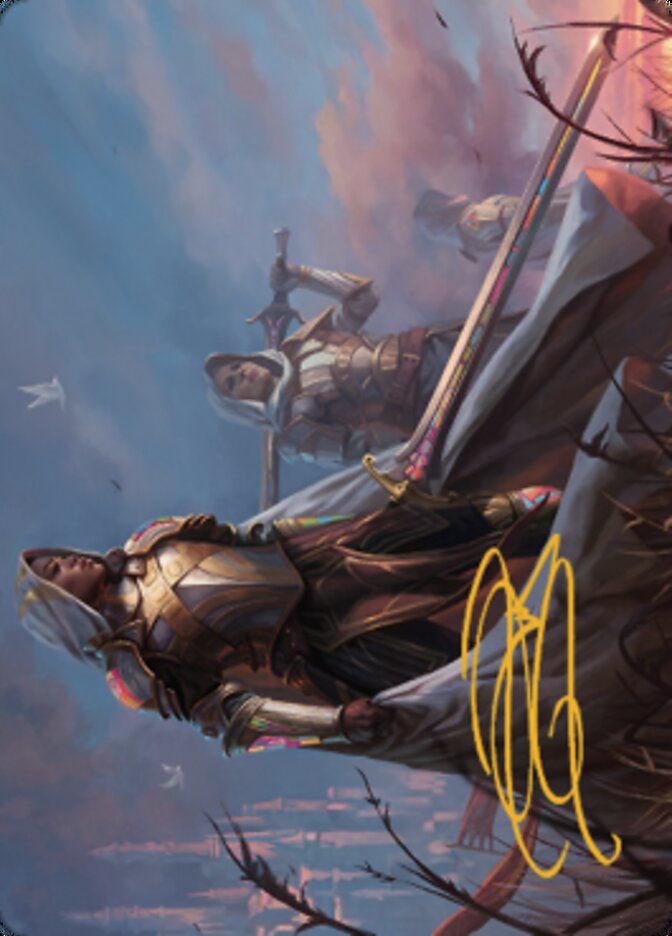 Danitha, Benalia's Hope Art Card (Gold-Stamped Signature) [Dominaria United Art Series] Magic: The Gathering