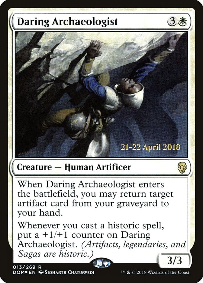 Daring Archaeologist [Dominaria Prerelease Promos] Magic: The Gathering