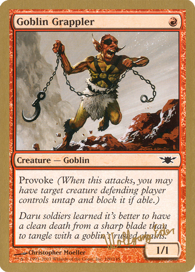 Goblin Grappler (Wolfgang Eder) [World Championship Decks 2003] Magic: The Gathering