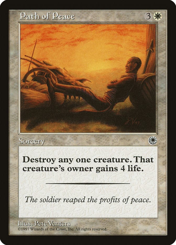 Path of Peace [Portal] Magic: The Gathering