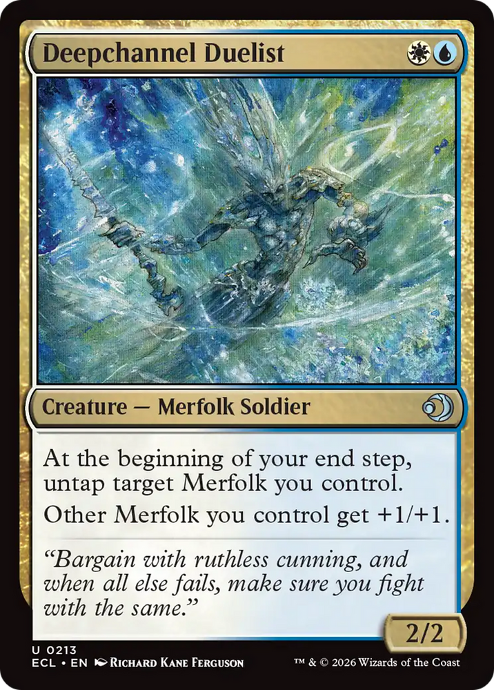 Deepchannel Duelist [Lorwyn Eclipsed] Magic: The Gathering