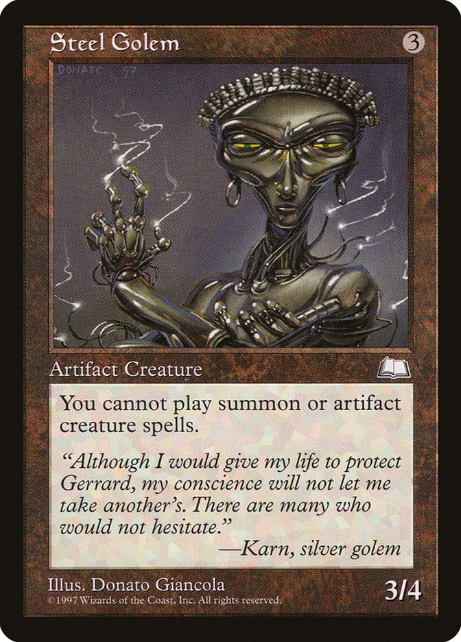 Steel Golem [Weatherlight] Magic: The Gathering