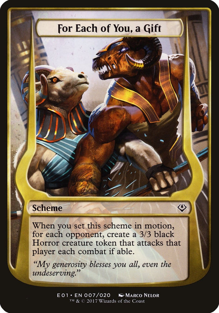 For Each of You, a Gift (Schemes) [Archenemy: Nicol Bolas Schemes] Magic: The Gathering