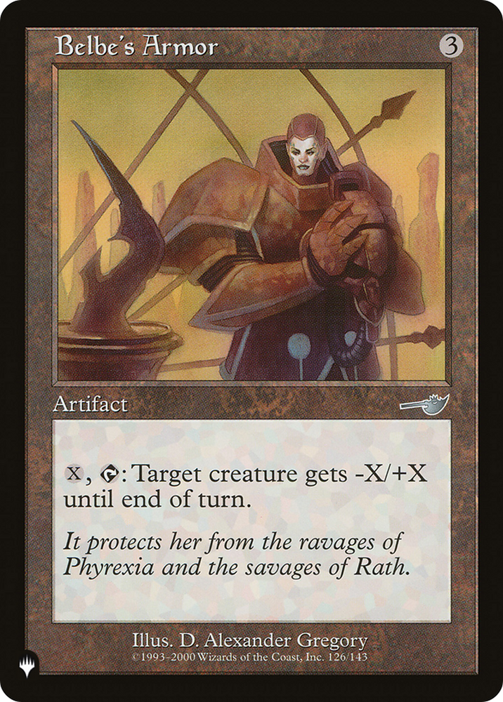 Belbe's Armor [The List] Magic: The Gathering