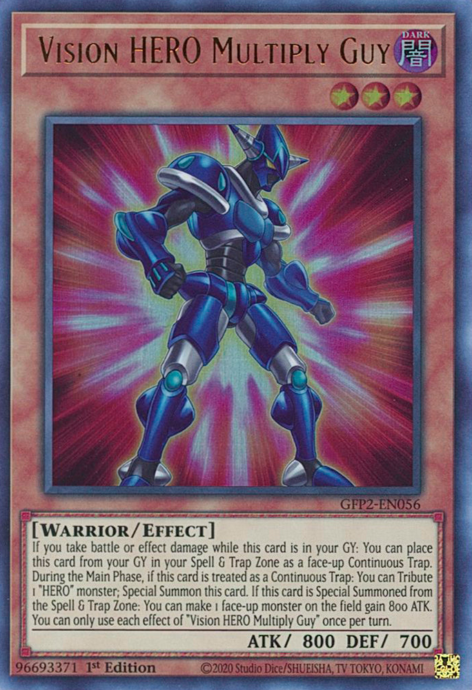 Vision HERO Multiply Guy [GFP2-EN056] Ultra Rare - Yugioh Cards For Your TCG Needs!