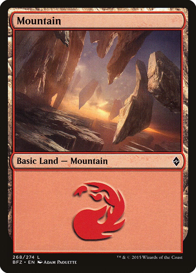 Mountain (268) [Battle for Zendikar] Magic: The Gathering