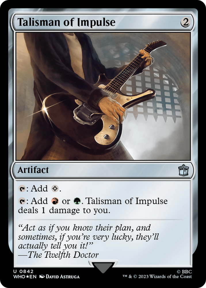 Talisman of Impulse (Surge Foil) [Doctor Who] Magic: The Gathering