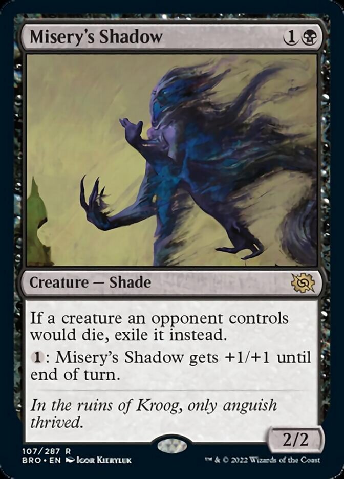 Misery's Shadow [The Brothers' War] Magic: The Gathering