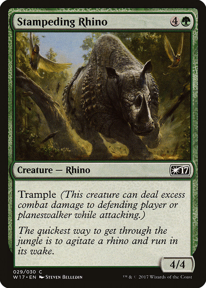 Stampeding Rhino [Welcome Deck 2017] Magic: The Gathering