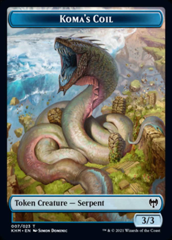 Koma's Coil Token [Kaldheim Tokens] Magic: The Gathering