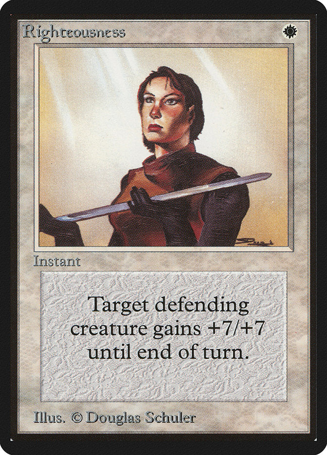 Righteousness [Beta Edition] Magic: The Gathering