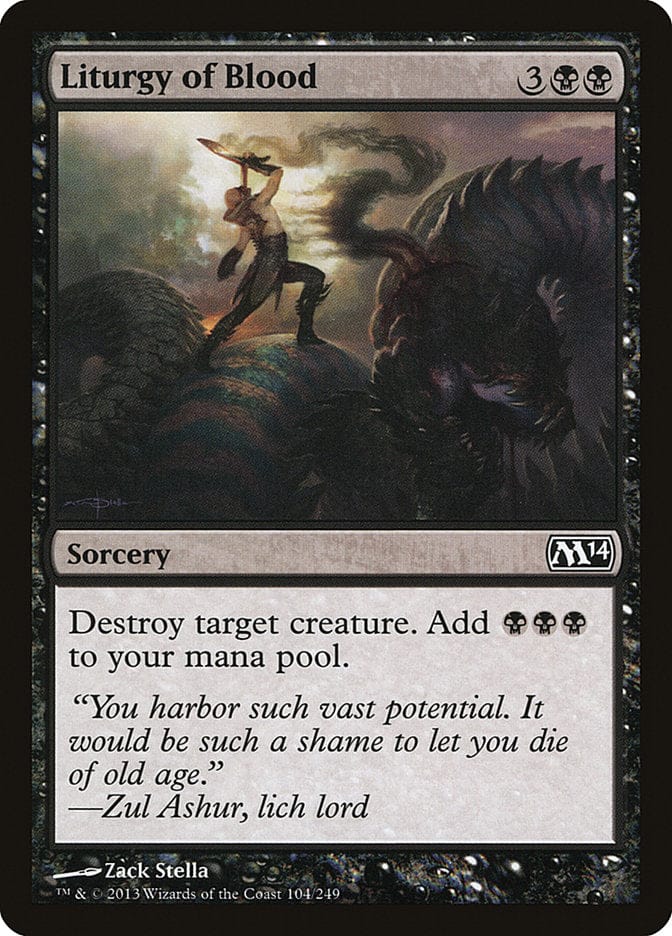 Liturgy of Blood [Magic 2014] Magic: The Gathering