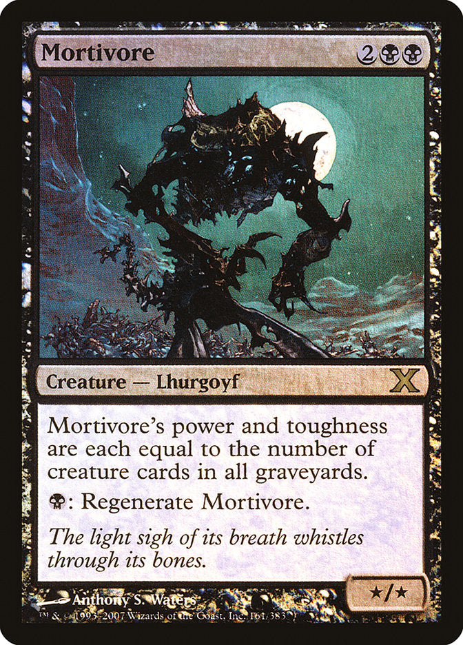 Mortivore (Premium Foil) [Tenth Edition] Magic: The Gathering