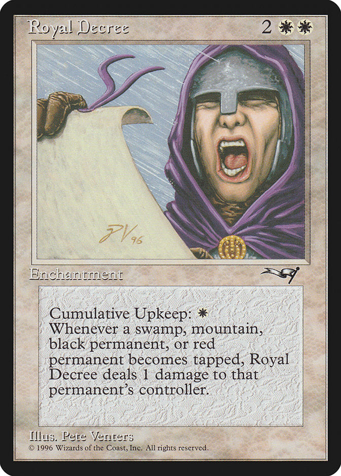 Royal Decree [Alliances] Magic: The Gathering