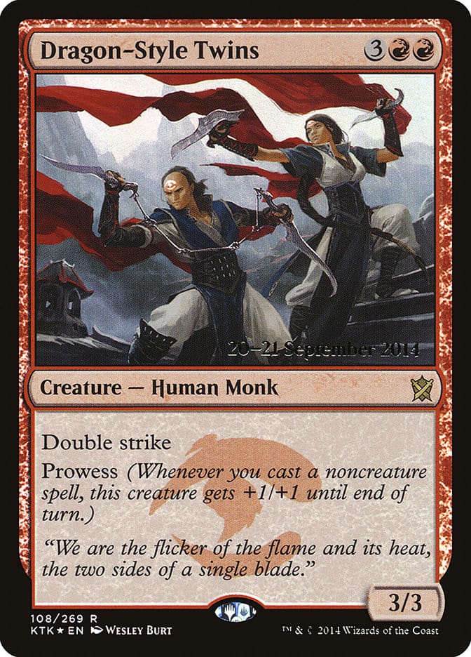 Dragon-Style Twins [Khans of Tarkir Prerelease Promos] Magic: The Gathering