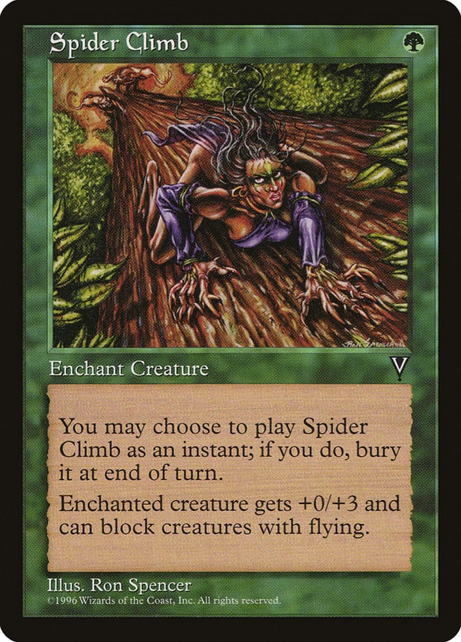 Spider Climb [Visions] Magic: The Gathering