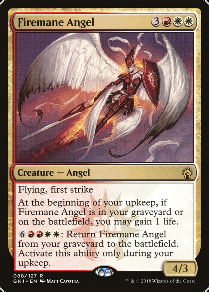 Firemane Angel [Guilds of Ravnica Guild Kit] Magic: The Gathering