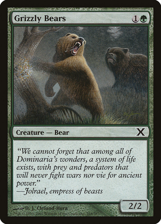 Grizzly Bears [Tenth Edition] Magic: The Gathering