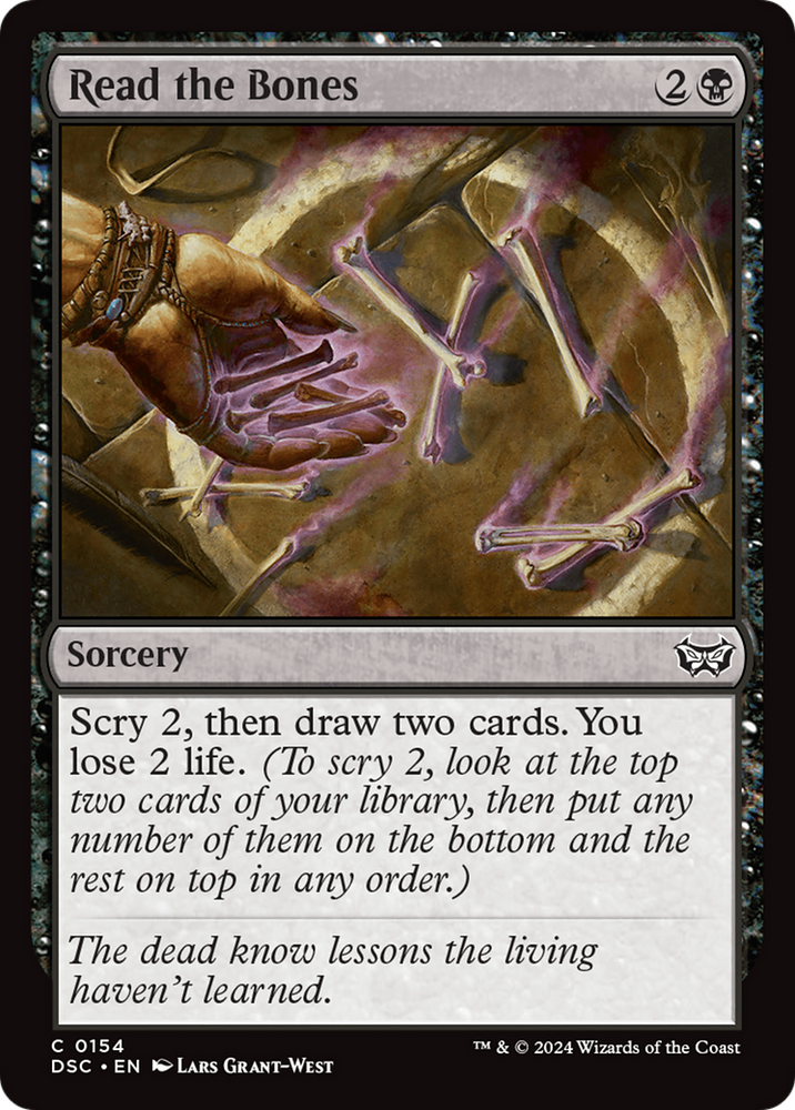 Read the Bones [Duskmourn: House of Horror Commander] Magic: The Gathering