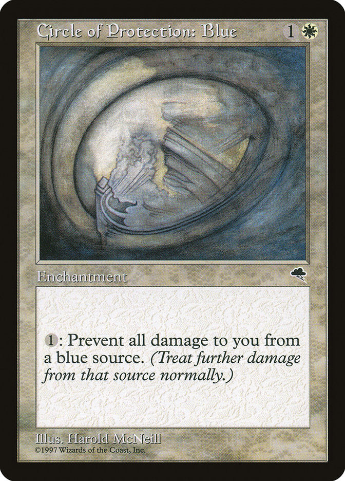 Circle of Protection: Blue [Tempest] Magic: The Gathering