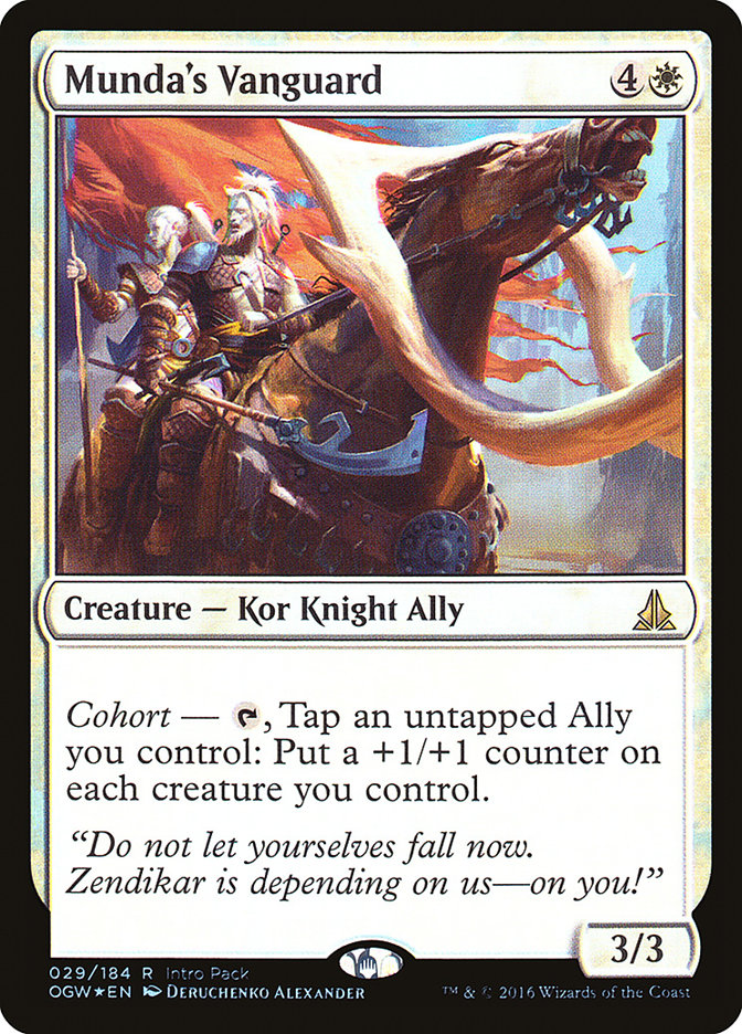 Munda's Vanguard (Intro Pack) [Oath of the Gatewatch Promos] Magic: The Gathering