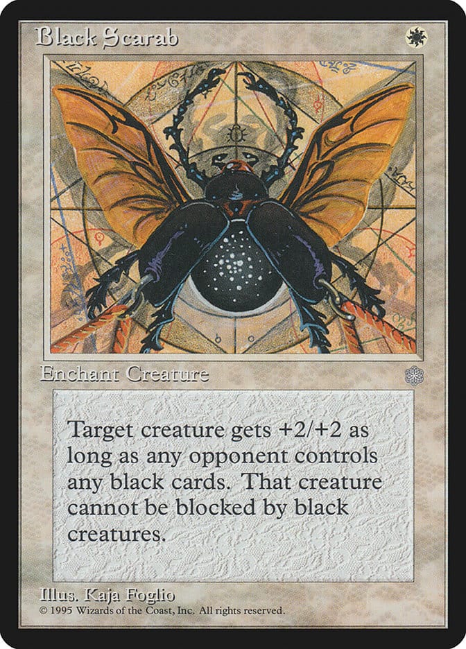 Black Scarab [Ice Age] Magic: The Gathering