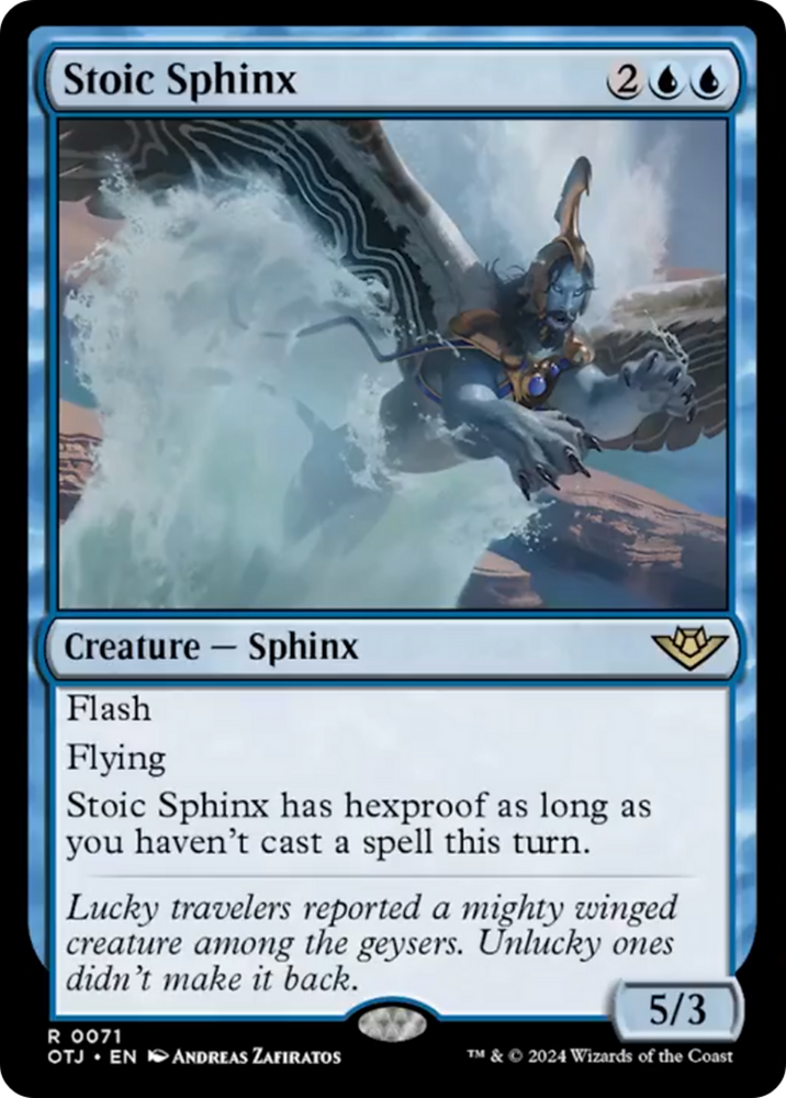 Stoic Sphinx [Outlaws of Thunder Junction] Magic: The Gathering