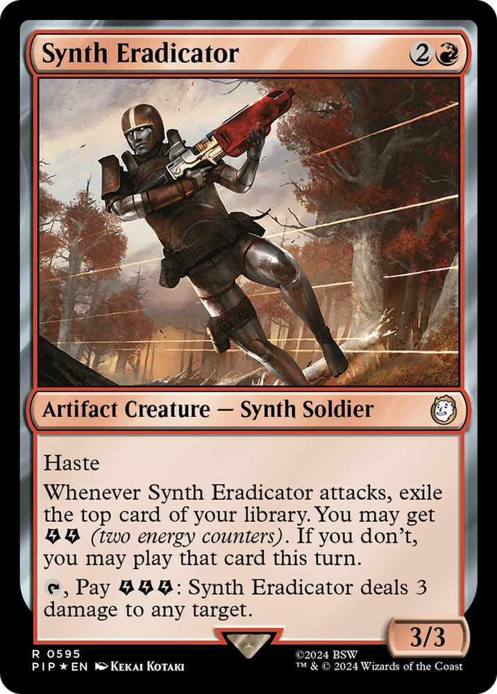 Synth Eradicator (Surge Foil) [Fallout] Magic: The Gathering